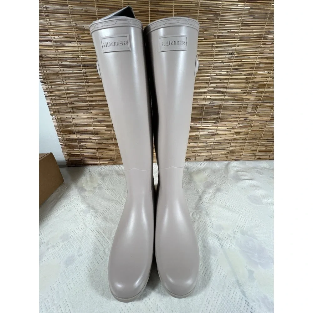 Hunter Original Tall Boot Light Natural  Women's Size 10M